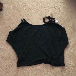 Aerie Black Long Sleeve Sweater